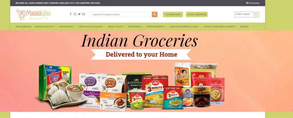 Indian Stores online in Germany