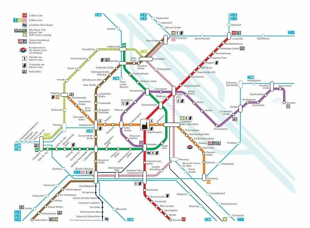 Vienna Pass Review - Metro Map