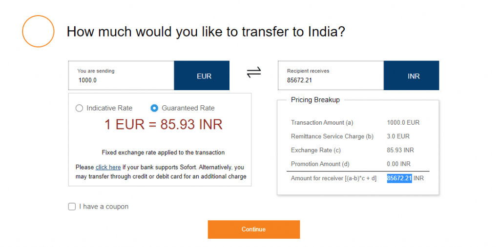 Transfer Money to India from Germany