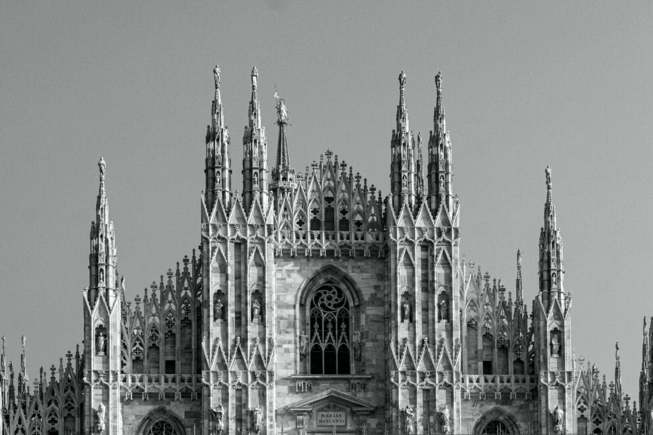 grayscale photography of cathedral - Top Things to do in Milan Italy 