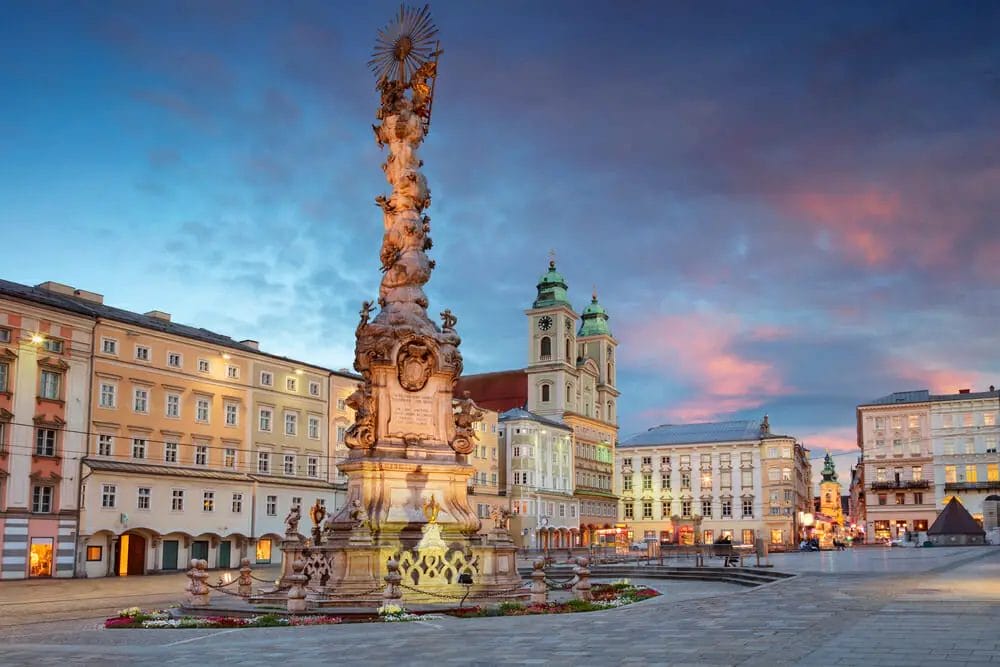 Statue, square. : Top Things to do in Linz Austria