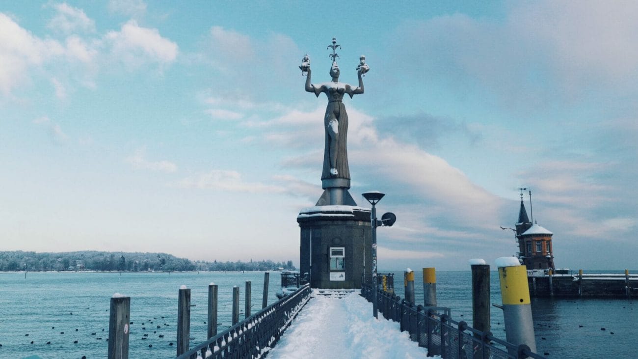 Free The Imperia Statue at the Harbor of Konstanz in Germany Stock Photo - Top Things to do in Konstanz Lake