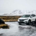 Renting a Honda CR-V in Iceland.
