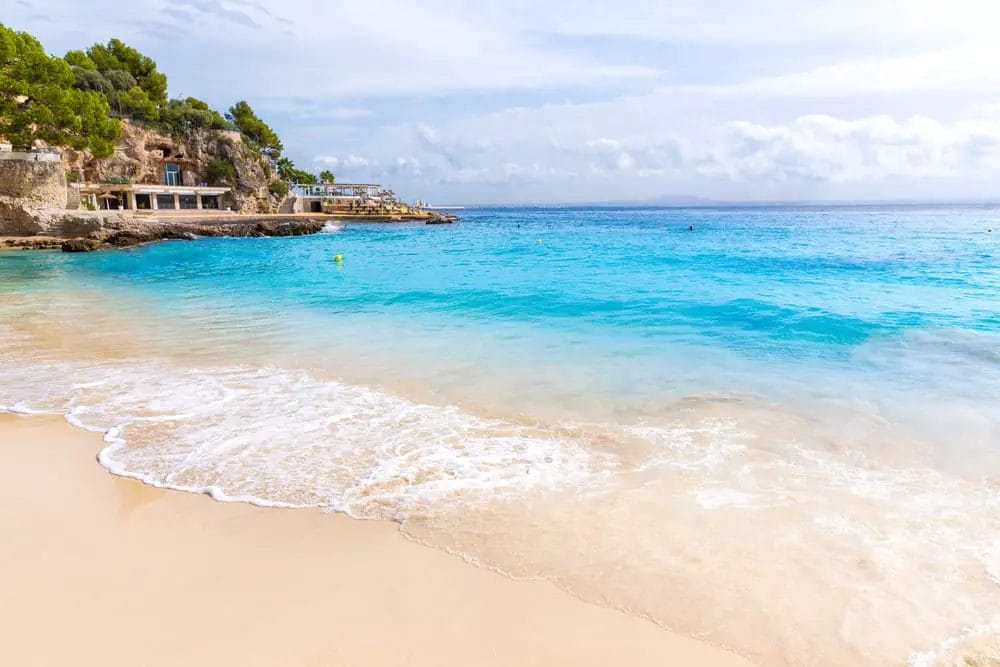 One of the best sandy beaches in Europe with crystal-clear, blue water.