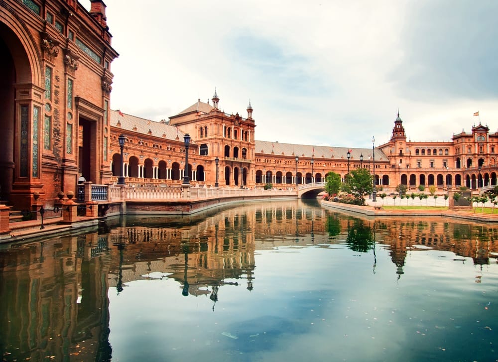 The Plaza de Sevilla in Seville, Spain is a perfect spot to visit during your Europe holiday in January.