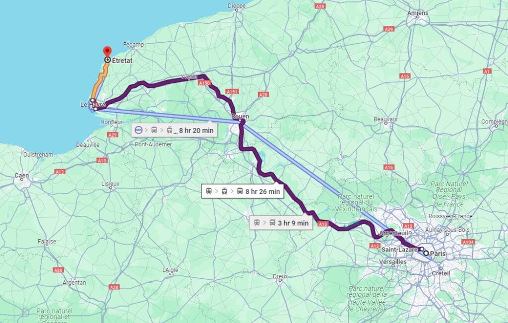 How to Get to Etretat from paris